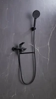 Смеситель с длинным изливом для ванны Haiba HB22816-7 черный