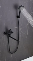 Смеситель с длинным изливом для ванны Haiba HB22816-7 черный