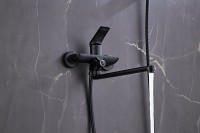 Смеситель с длинным изливом для ванны Haiba HB22816-7 черный