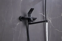 Смеситель с длинным изливом для ванны Haiba HB22816-7 черный
