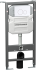 Комплект Унитаз подвесной Ceramica Nova Metric Rimless CN3007 с микролифтом, безободковый + Система инсталляции для унитазов Ceramica Nova Envision CN1001W с кнопкой смыва и шумоизоляционной панелью