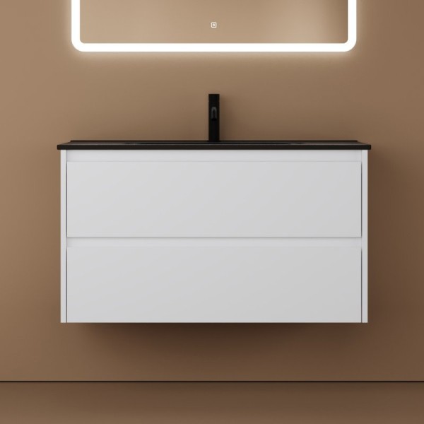 Тумба под раковину Sancos Libra 89 см белый глянец