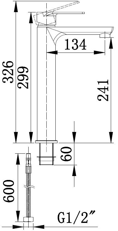 Смеситель для раковины BOCH MANN Doris XL BM9128 хром