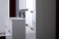 Шкаф пенал для ванной Aquanet Модена 35 L белый