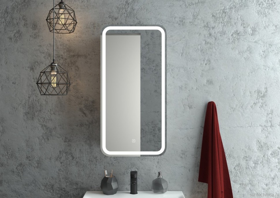 Зеркало-шкаф CONTINENT Elliot R 40х80 с подсветкой