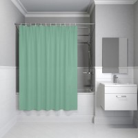 Штора для ванной IDDIS Base BL05P24i11 240х200, зеленая