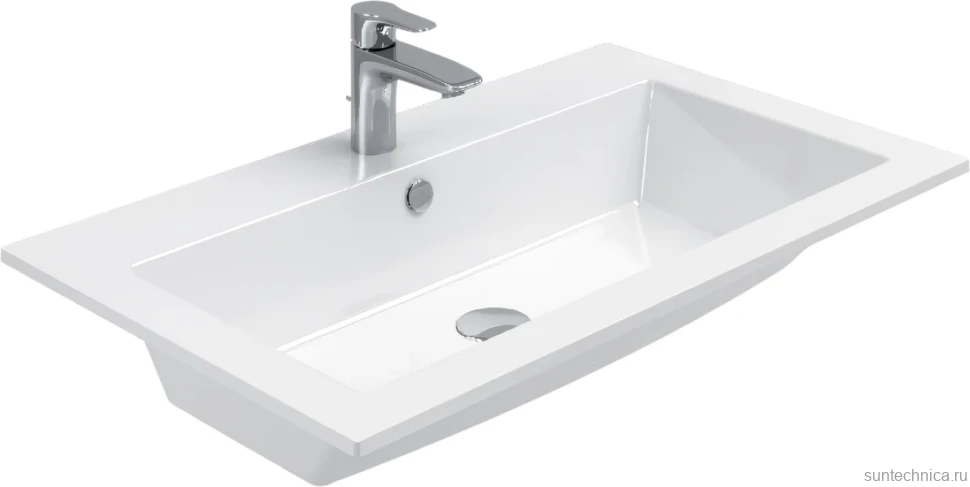 Тумба с раковиной Aquanet Lino 90 дуб веллингтон