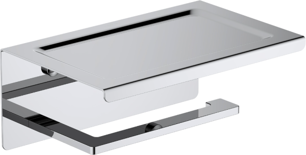 Держатель туалетной бумаги AQUATEK Либра AQ4309CR с полкой для телефона, хром