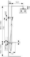 Душевая стойка Kaiser Star 02182-2 черный