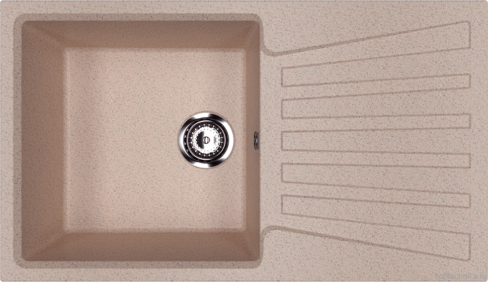 Мойка кухонная Ulgran U-703 -302 песочная