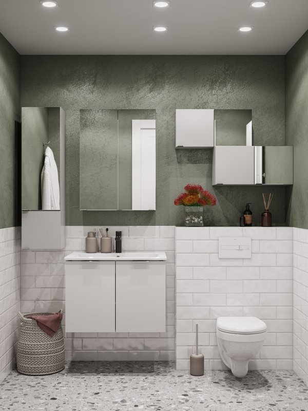 Зеркало-шкаф AQUATON Смарт 60х80 белый