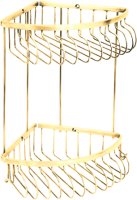 Полка Boheme Imperiale 10427 угловая, двойная, бронза