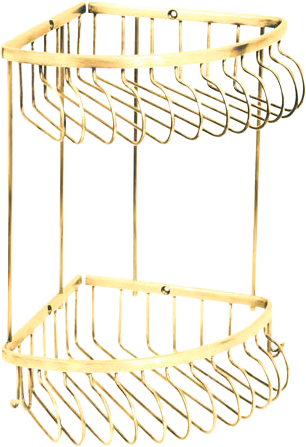 Полка Boheme Imperiale 10427 угловая, двойная, бронза