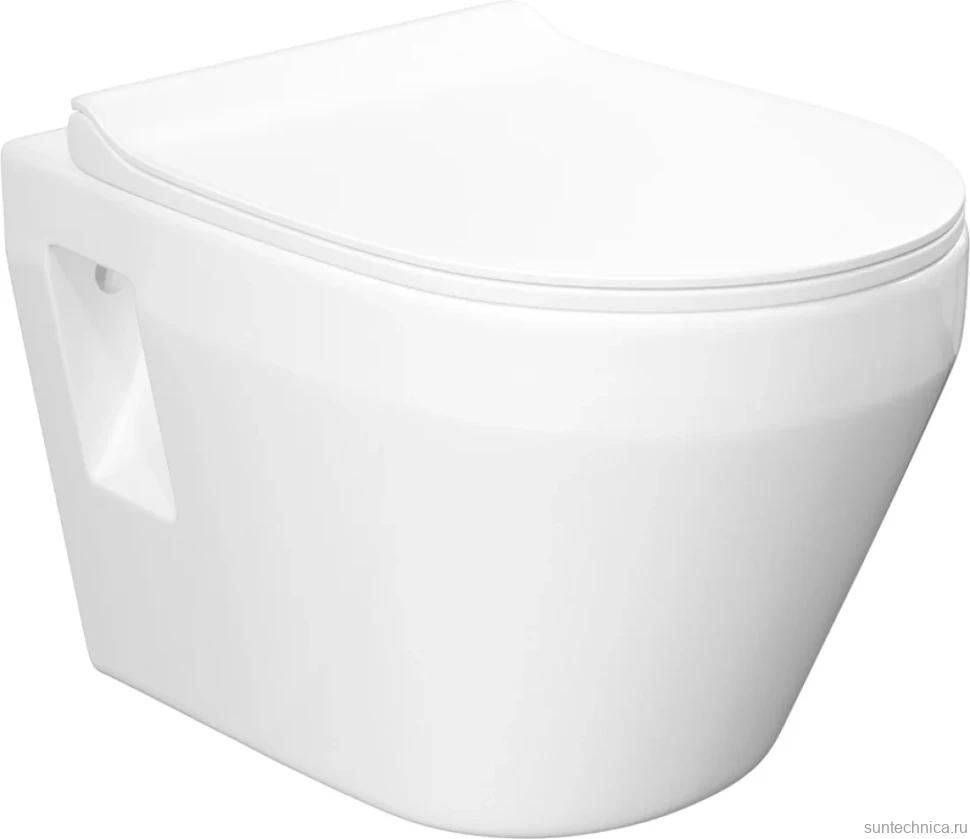 Комплект Унитаз подвесной Керамин Бари Slim МЛ CDB00022778 с микролифтом + Инсталляция TECE Base 9400413 4 в 1 с кнопкой смыва