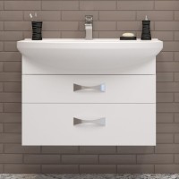Тумба с раковиной AQUATON Адель 80 белая
