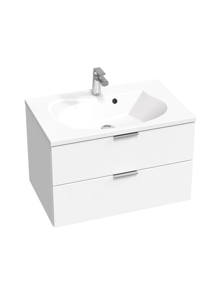 Тумба под раковину без столешницы Ravak Rosa II H SD 80 глянцевая белая