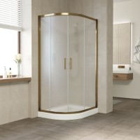 Душевой уголок Vegas Glass ZS-F Tur Novo 110*90 05 10 профиль бронза, стекло сатин