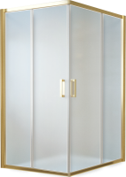 Душевой уголок Vegas Glass ZA-F Tur Novo 120*100 09 10 профиль золото, стекло сатин