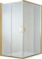 Душевой уголок Vegas Glass ZA-F Tur Novo 120*100 09 10 профиль золото, стекло сатин