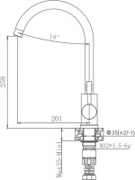Смеситель для кухни Haiba HB71304-3