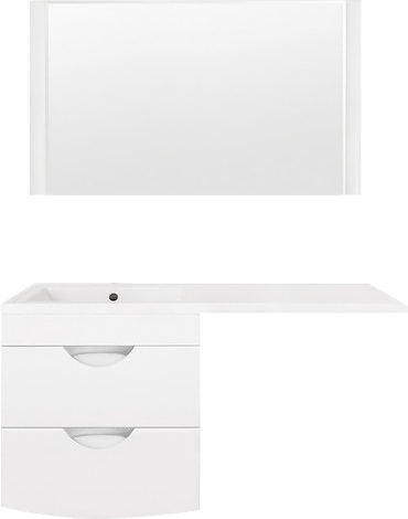 Мебель для ванной комнаты Style Line Жасмин-2 60 Люкс Plus, белая, для стиральной машины L