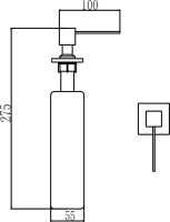 Дозатор для кухонной мойки Savol S-ZY002 хром Дозатор для кухонной мойки Savol S-ZY002 хром