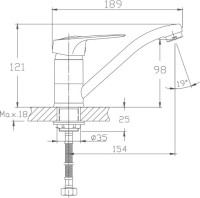 Смеситель для кухни Haiba HB37 HB4537-2