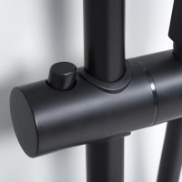 Душевая стойка Wasserkraft Thermo A29901 черная матовая