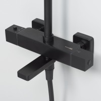 Душевая стойка Wasserkraft Thermo A29901 черная матовая