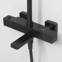 Душевая стойка Wasserkraft Thermo A29901 черная матовая Душевая стойка Wasserkraft Thermo A29901 черная матовая
