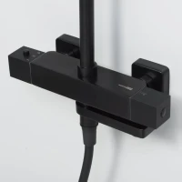 Душевая стойка Wasserkraft Thermo A29901 черная матовая Душевая стойка Wasserkraft Thermo A29901 черная матовая