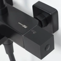 Душевая стойка Wasserkraft Thermo A29901 черная матовая Душевая стойка Wasserkraft Thermo A29901 черная матовая