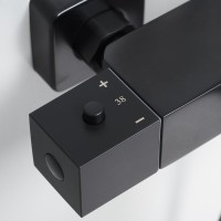 Душевая стойка Wasserkraft Thermo A29901 черная матовая
