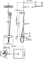 Душевая стойка Wasserkraft Thermo A29901 черная матовая Душевая стойка Wasserkraft Thermo A29901 черная матовая