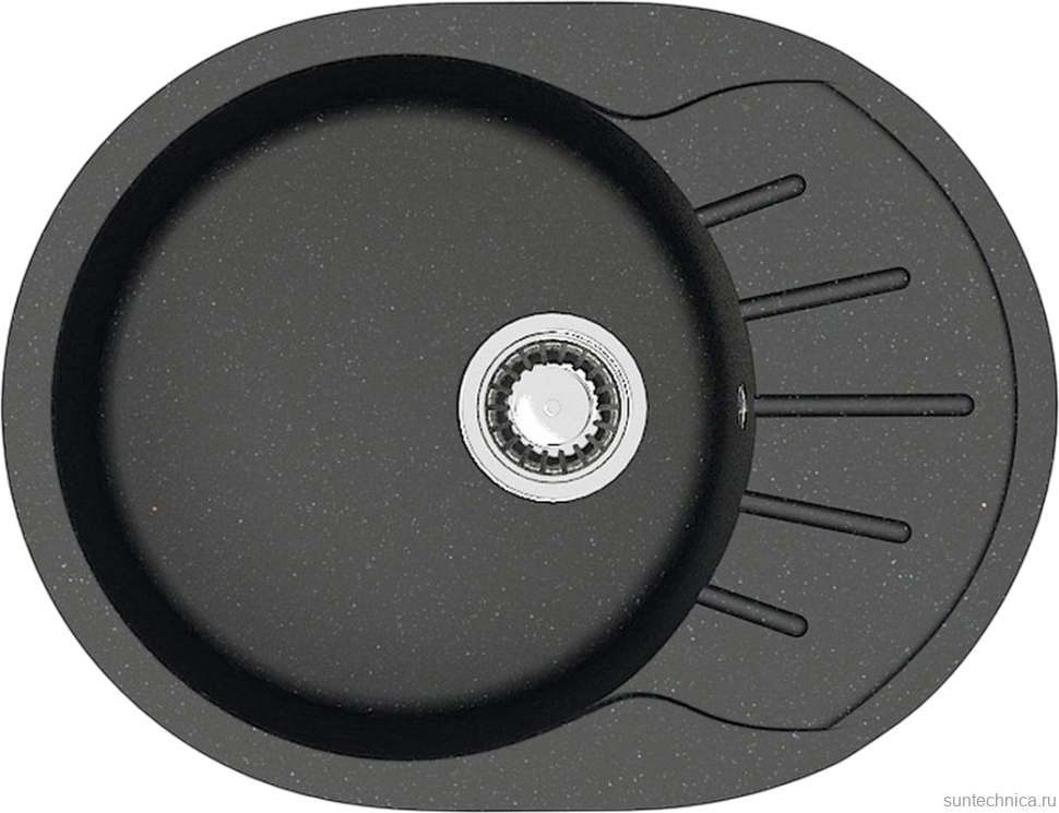 Мойка кухонная AZARIO Light 00079920 черная