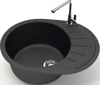 Мойка кухонная AZARIO Light 00079920 черная Мойка кухонная AZARIO Light 00079920 черная