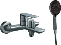 Смеситель для ванны с душем Haiba HB60505-3 пепельный