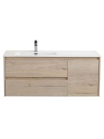 Тумба с раковиной BelBagno Kraft L, 120 2 ящика, дверца, rovere galifax bianco