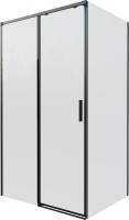 Душевой уголок Vincea Soft 2 VSR-3SO28010CLB 100х80 см, профиль черный, стекло прозрачное