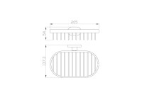 Мыльница Wonzon & Woghand WW-8424-LG глянцевое золото