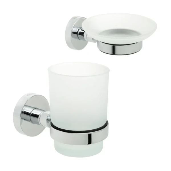 Набор Стакан Fixsen Comfort Chrome 85006 + Мыльница 85008