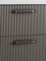 Мебель для ванной комнаты BelBagno Due 50 ручки матовый темный никель, оружейная сталь