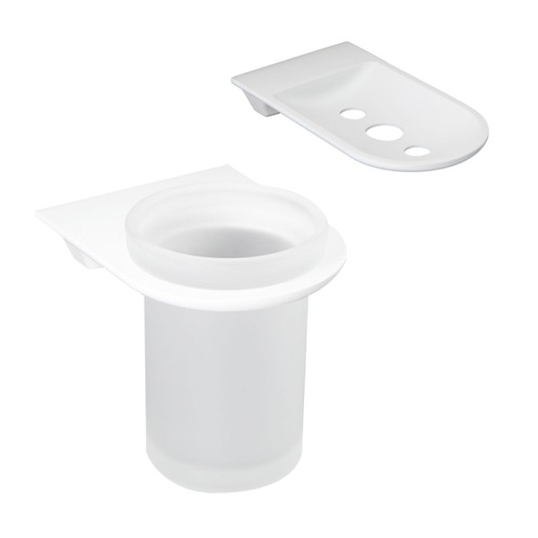Набор Стакан Wasserkraft Kammel K-8328WHITE + Мыльница K-8369WHITE
