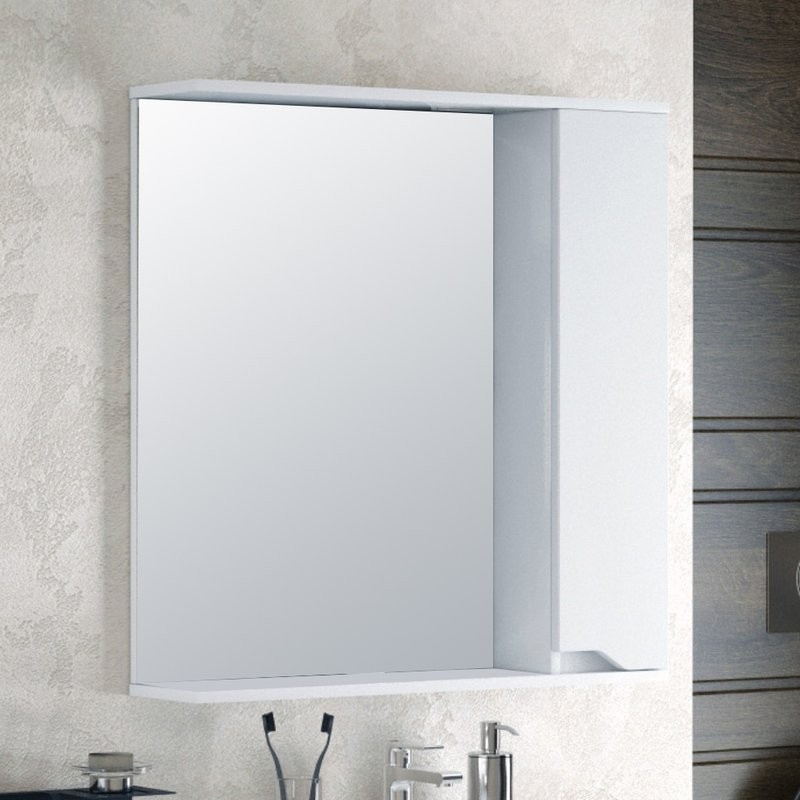 Зеркало Corozo Теона 80 R белое