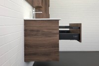 Тумба с раковиной Comforty Бордо 90 дуб темно-коричневый