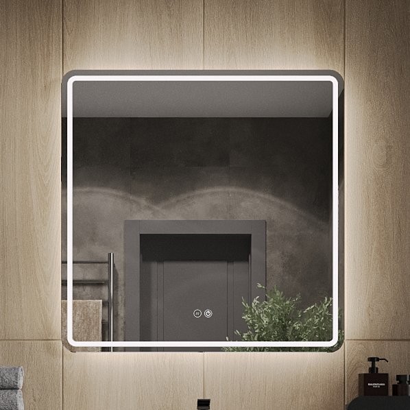 Зеркало Orange Nature 80 с подсветкой, с антизапотевателем