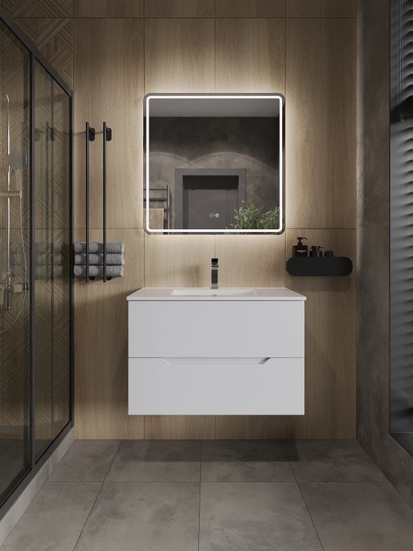 Зеркало Orange Nature 80 с подсветкой, с антизапотевателем