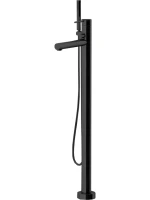 Напольный смеситель для ванны с душем Gattoni Circle One 9008/90NO nero opaco Напольный смеситель для ванны с душем Gattoni Circle One 9008/90NO nero opaco