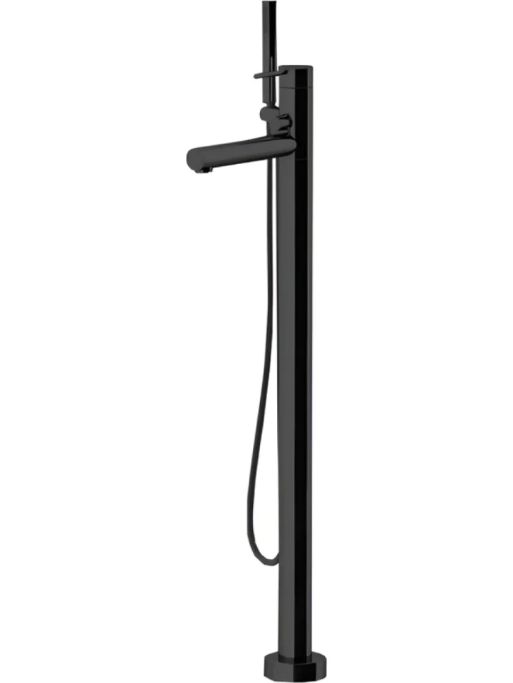 Напольный смеситель для ванны с душем Gattoni Circle One 9008/90NO nero opaco