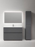 Тумба с раковиной Sancos Folk Floor 120 напольная, grey soft, раковина CN7017